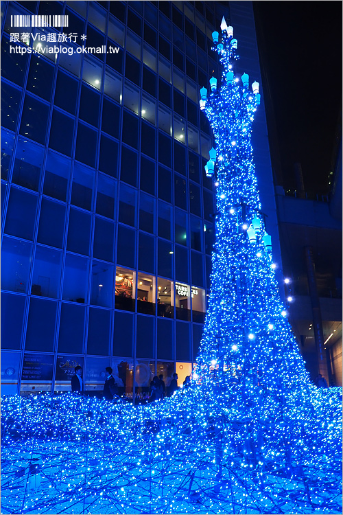 東京燈光展》汐留Caretta Illumination～必去！最夢幻的點燈場地！浪漫迪士尼燈光音樂秀好精彩！