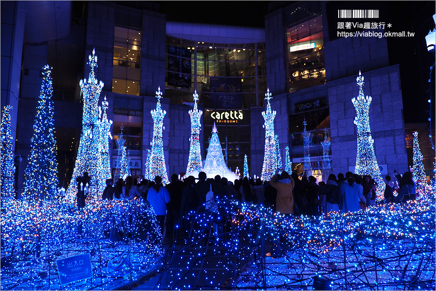 東京燈光展》汐留Caretta Illumination～必去！最夢幻的點燈場地！浪漫迪士尼燈光音樂秀好精彩！