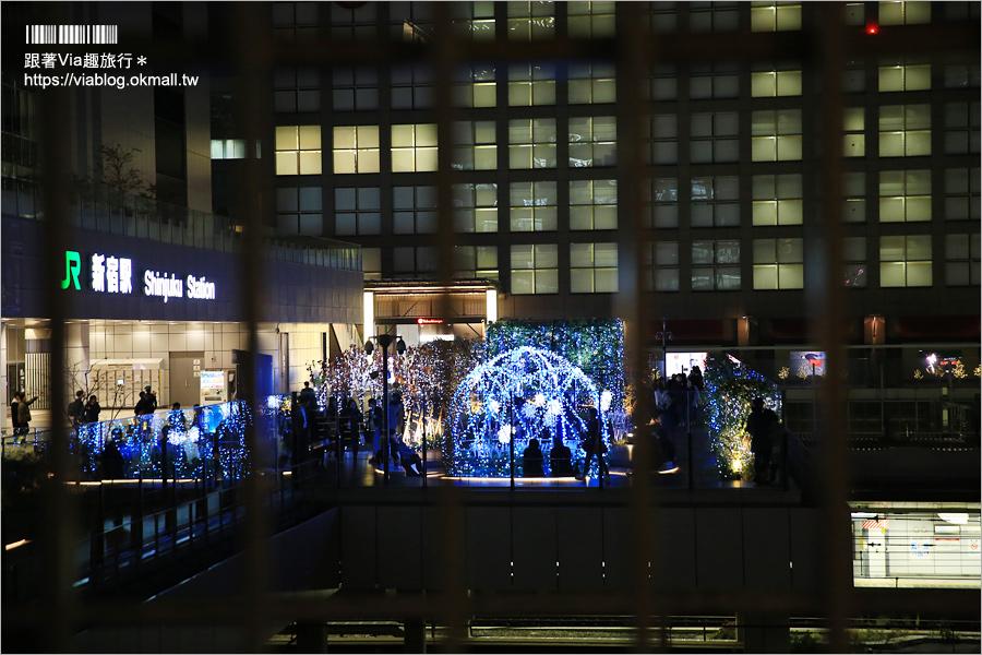 東京點燈》新宿燈節《新宿空中遊城燈彩》～粉紅世界！唯一「櫻花粉」的浪漫點燈展！