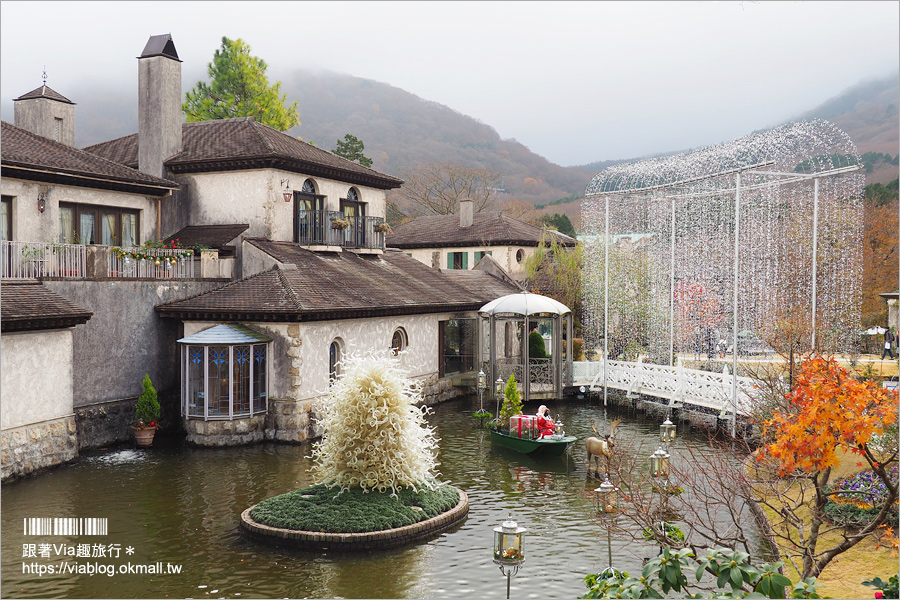 箱根景點》玻璃之森美術館／ガラスの森美術館～走入歐風莊園的玻璃藝術庭園！