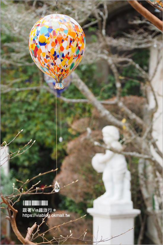 箱根景點》玻璃之森美術館／ガラスの森美術館～走入歐風莊園的玻璃藝術庭園！