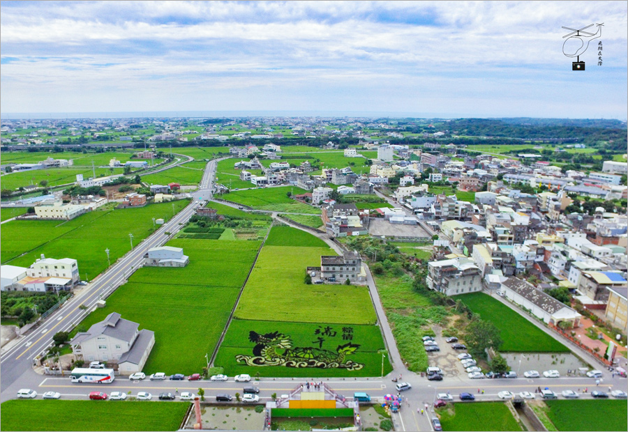 苑裡彩繪稻田》苗栗旅行～端午節應景景點報到！綠油油的稻田上划龍舟？嘿！看了就知道！