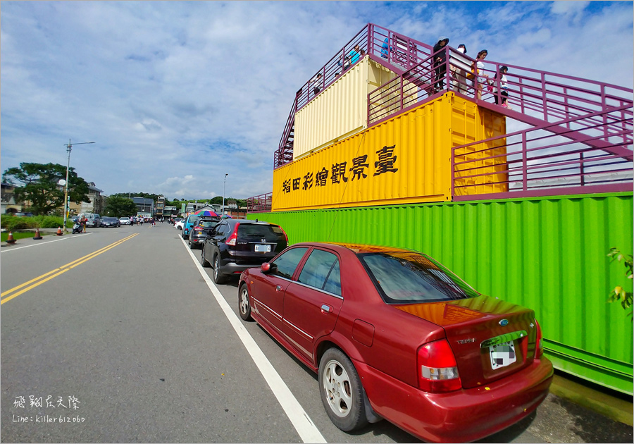 苑裡彩繪稻田》苗栗旅行～端午節應景景點報到！綠油油的稻田上划龍舟？嘿！看了就知道！