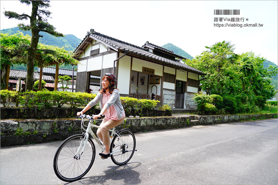 九州大分中津旅遊》耶馬溪自行車一日遊～日本新三景之旅！競秀峰、青之洞門、平田宿驛、平田郵便局、耶馬溪橋、中津城～跟著我一天玩透透！