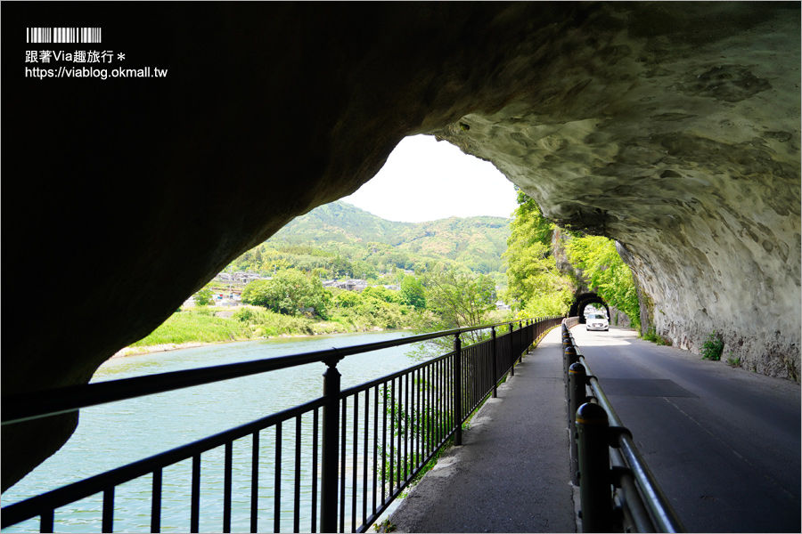 九州大分中津旅遊》耶馬溪自行車一日遊～日本新三景之旅！競秀峰、青之洞門、平田宿驛、平田郵便局、耶馬溪橋、中津城～跟著我一天玩透透！