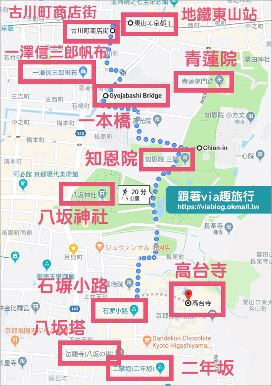 京都私房景點》京都一本橋／行者橋～柳樹相伴的古老小石橋，底下溪水超級清澈的小秘境旅點！