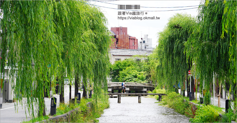 京都私房景點》京都一本橋／行者橋～柳樹相伴的古老小石橋，底下溪水超級清澈的小秘境旅點！