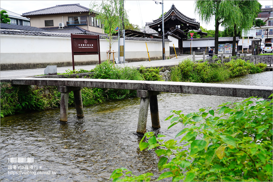 京都私房景點》京都一本橋／行者橋～柳樹相伴的古老小石橋，底下溪水超級清澈的小秘境旅點！