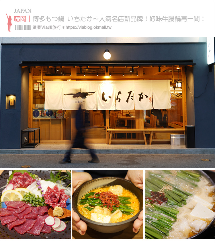 福岡牛腸鍋餐廳》博多もつ鍋 いちたか～人氣店新品牌！時尚和風空間佐以美味牛腸鍋～年輕人最愛！