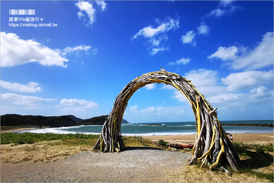 福岡糸島景點》二見ヶ浦海灘(1)～網美必拍打卡：#ジハングン停車場／黃色販賣機、黃色超大鞦千這裡拍！