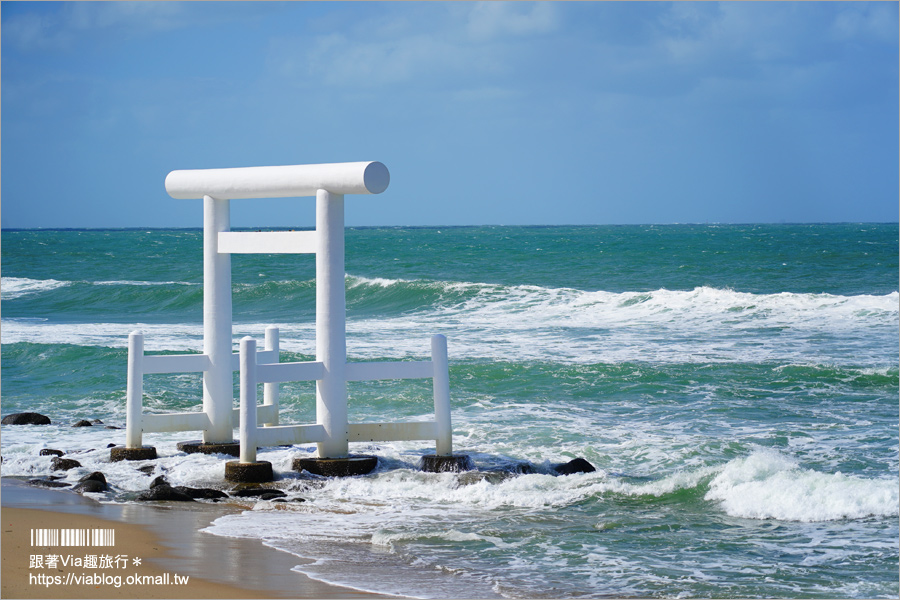 系島景點推薦》二見浦海灘小旅行(3)～夫婦岩＋海上白色鳥居！糸島必去朝聖美景！