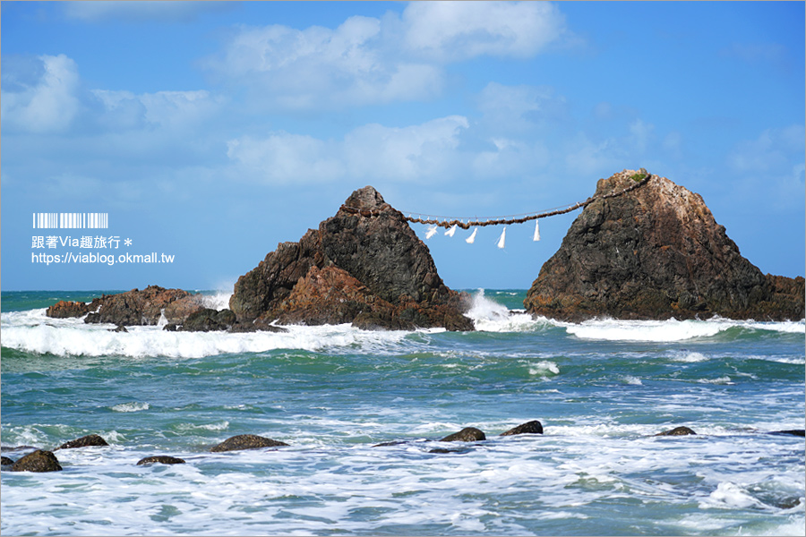 系島景點推薦》二見浦海灘小旅行(3)～夫婦岩＋海上白色鳥居！糸島必去朝聖美景！