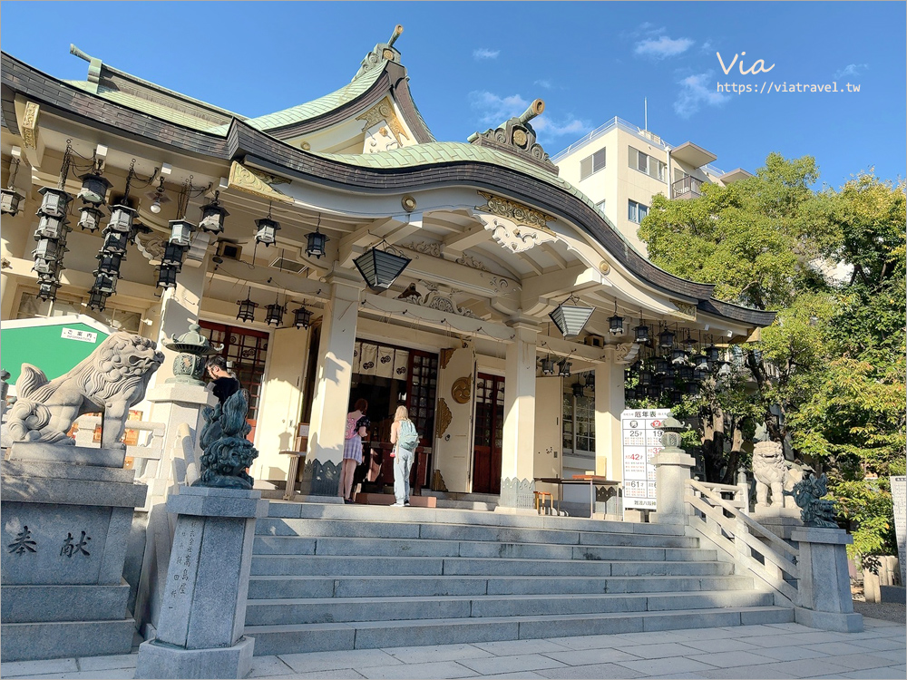 大阪必去》難波八阪神社～張開大口的獅子殿好特別！祈求金運、勝運、學業成就的必去神社！