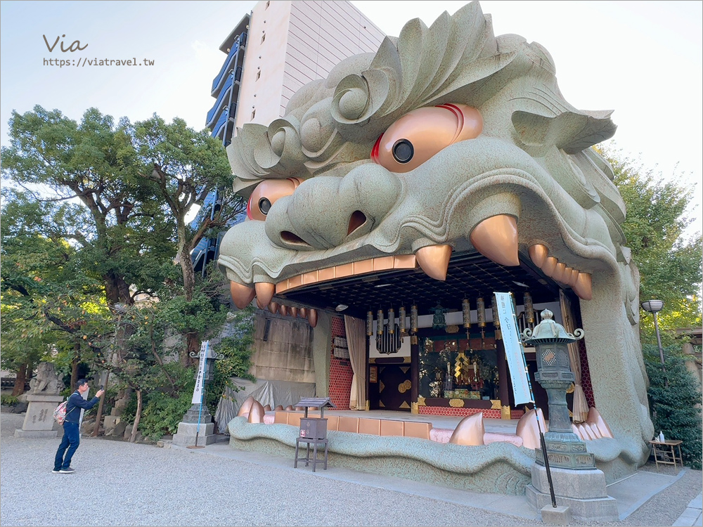 大阪必去》難波八阪神社～張開大口的獅子殿好特別！祈求金運、勝運、學業成就的必去神社！