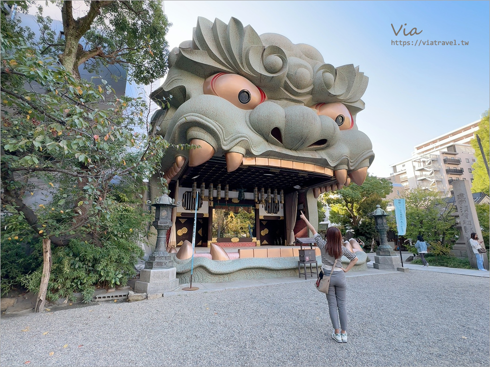 大阪必去》難波八阪神社～張開大口的獅子殿好特別！祈求金運、勝運、學業成就的必去神社！