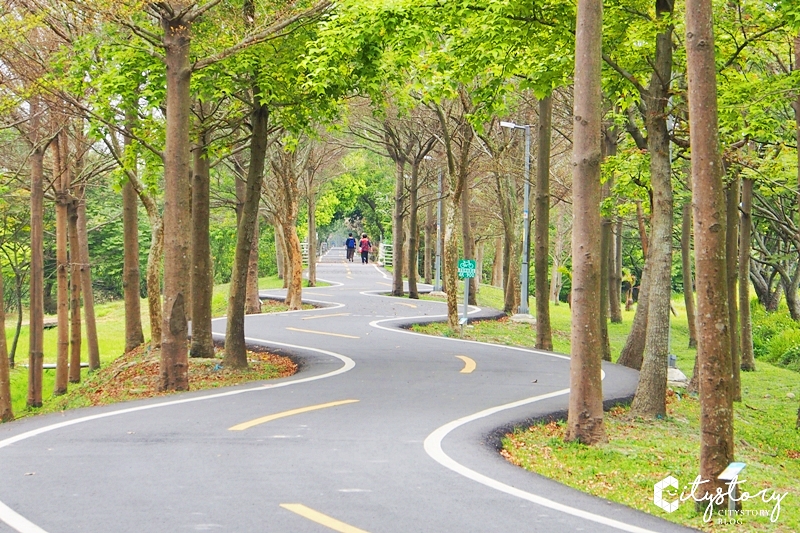 台中潭子景點》潭雅神綠園道～S彎道、波浪車道-攝影必拍森林裡自行車超舒服